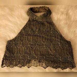 Sadie & Sage Tie Back Halter Top Medium